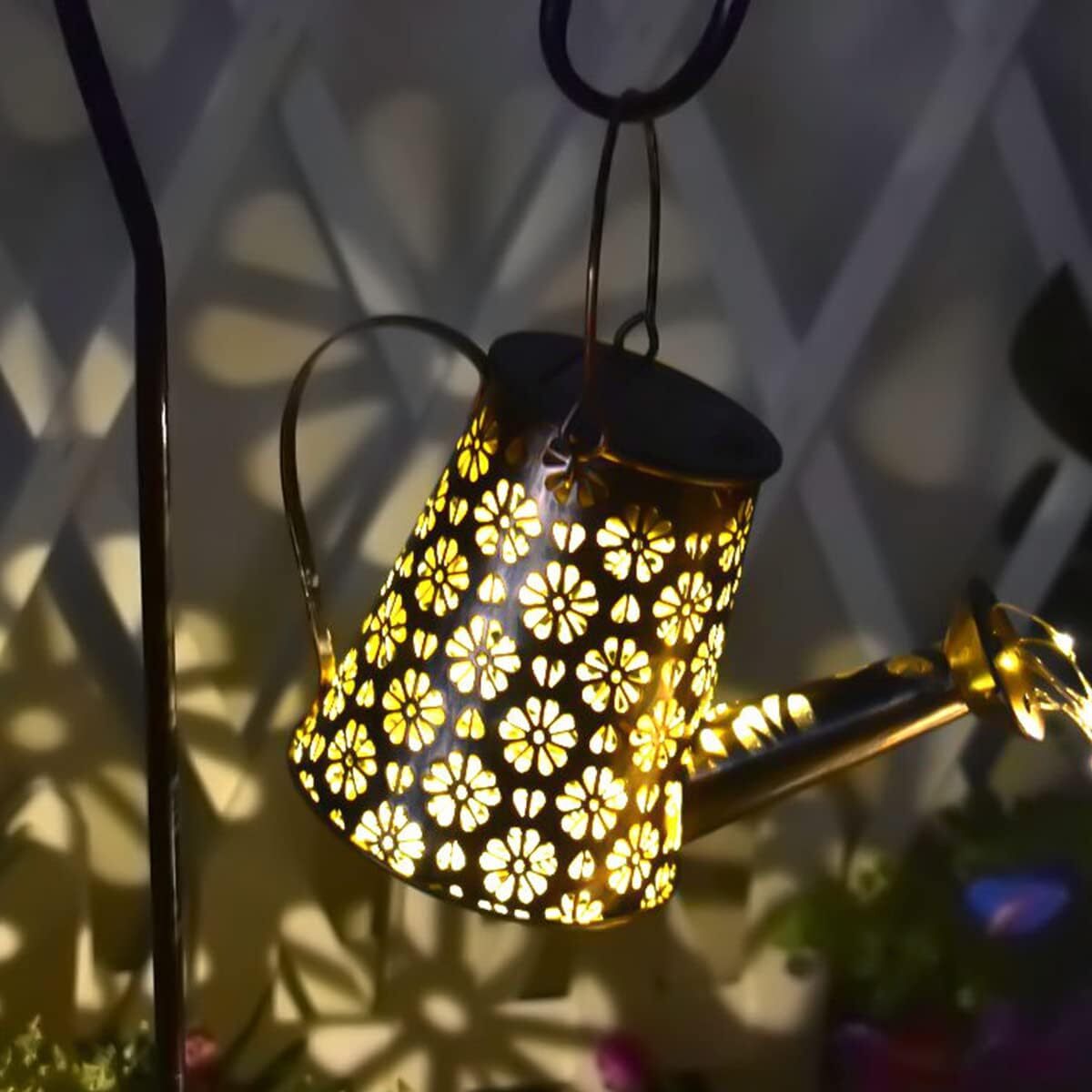 90LEDs Watering Can Solar Lights Outdoor Waterproof Lamp / Metal