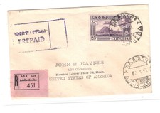 Ethiopia   nice  registered  cover  to  US 1953