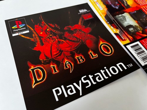 Diablo - PlayStation PS1 Inlay Covers Front + Back - Picture 3 of 7