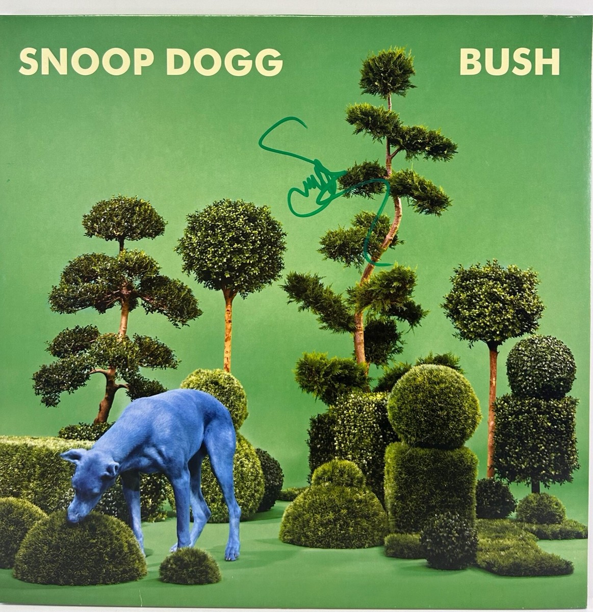 SNOOP DOGG Signed Autograph Blue Vinyl Album Cover 