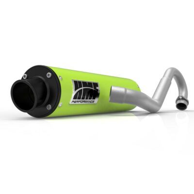 HMF Performance Venom Green Full System Exhaust Black End Cap RZR 170 2015+
