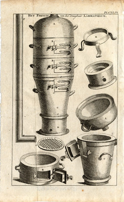 Antique Print-STOVE-LABORATORY-Buys-1770