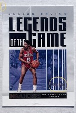 Julius Erving 2020 Panini Hoops Legends of the Game #67 Serial Numbered 504/699