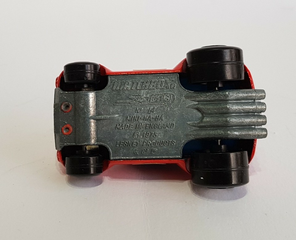 Rare Matchbox Superfast No. 14, Mini Ha Ha, Pristine Mint Condition