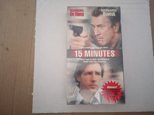 15 Minutes Factory Sealed VHS Video With Watermark 2001 New Line Cinema Warner - Picture 10 of 10