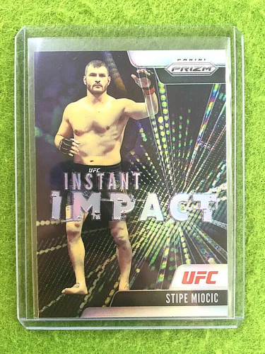 STIPE MIOCIC SILVER PRIZM CARD UFC 2021 Panini Prizm INSTANT IMPACT CARD