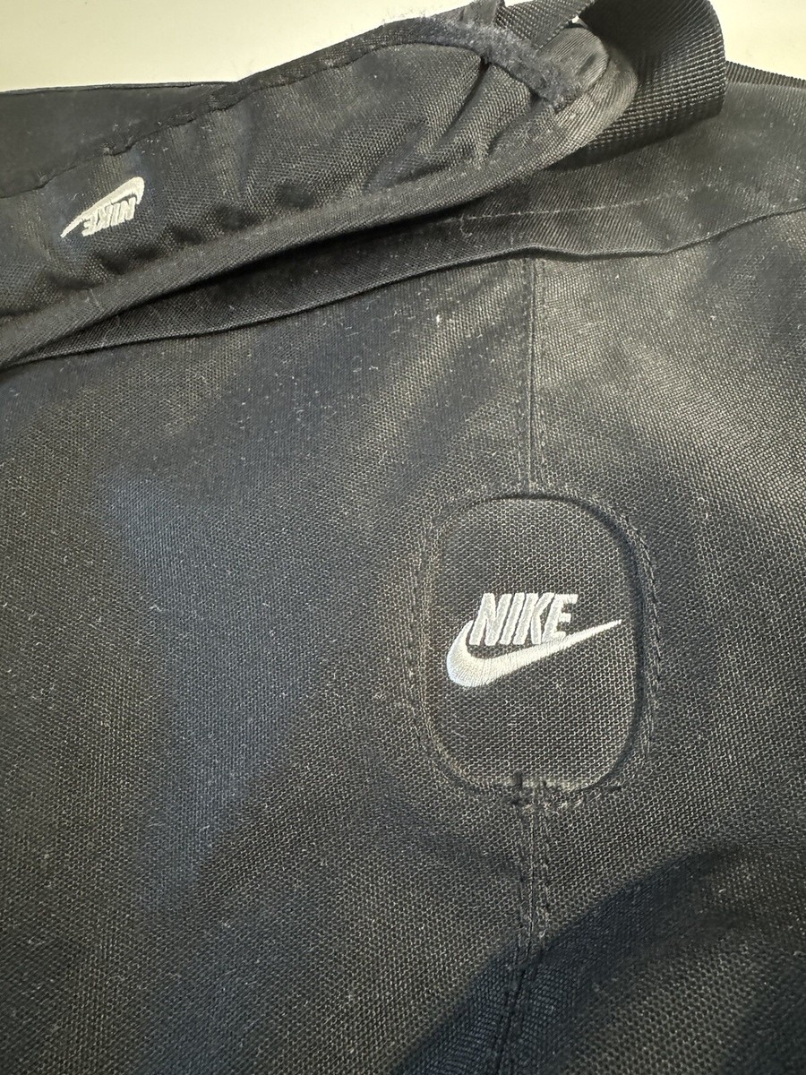 Vintage Nike Black Messenger Travel Shoulder Bag Cordura Nylon