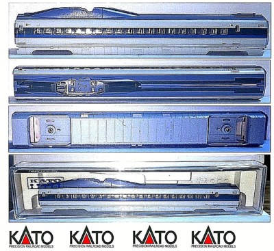 KATO 4333 JR500 RICAMBIO CARROZZERIA SENZA ARREDAMENTO CARRELLI e GANCI SCALA-N