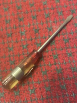 Vintage Amalite Pocket Screwdriver Flathead - Stubby