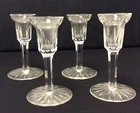 Lot (4) Vintage Waterford Crystal 5.5” Candle Holders