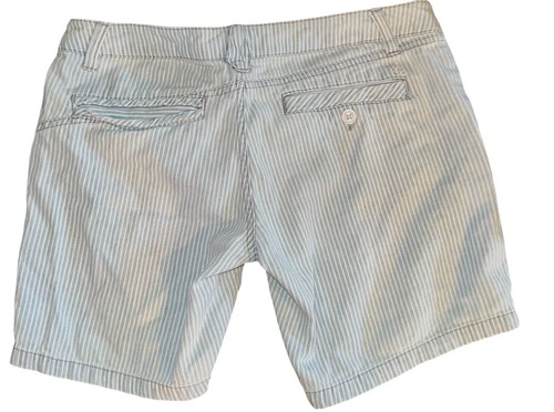 Volcom Women’s White and Blue Stripes Shorts Size 3 US - Picture 6 of 12