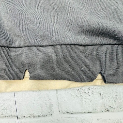 Yansanxia Underock Butterfly Seeker Distressed Gray Crew Neck Sweatshirt Large - Picture 9 of 14