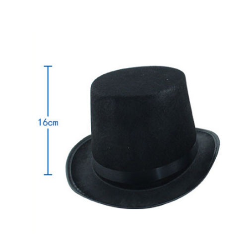 Black Tall Top Hat Steampunk Magician Performing Costume Hat for Adults/Kid - Picture 12 of 13