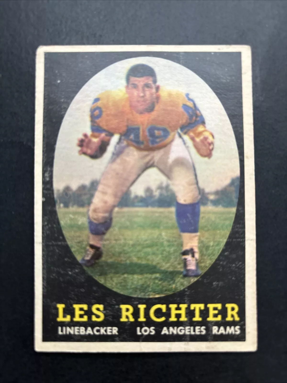 Les Richter trading card