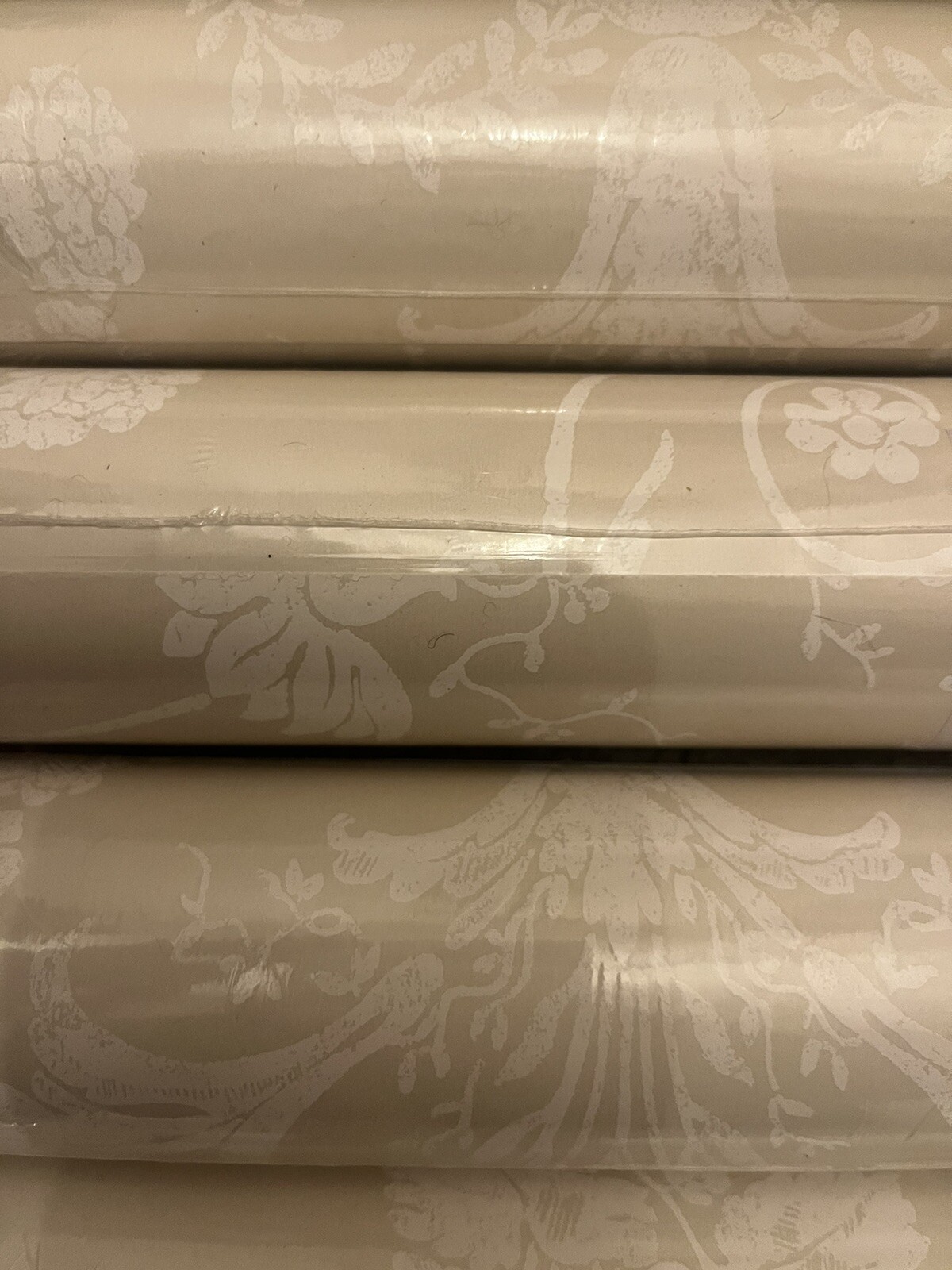 4 Rolls Laura Ashley Wallpaper Josette Gold Extremely Rare W089447A