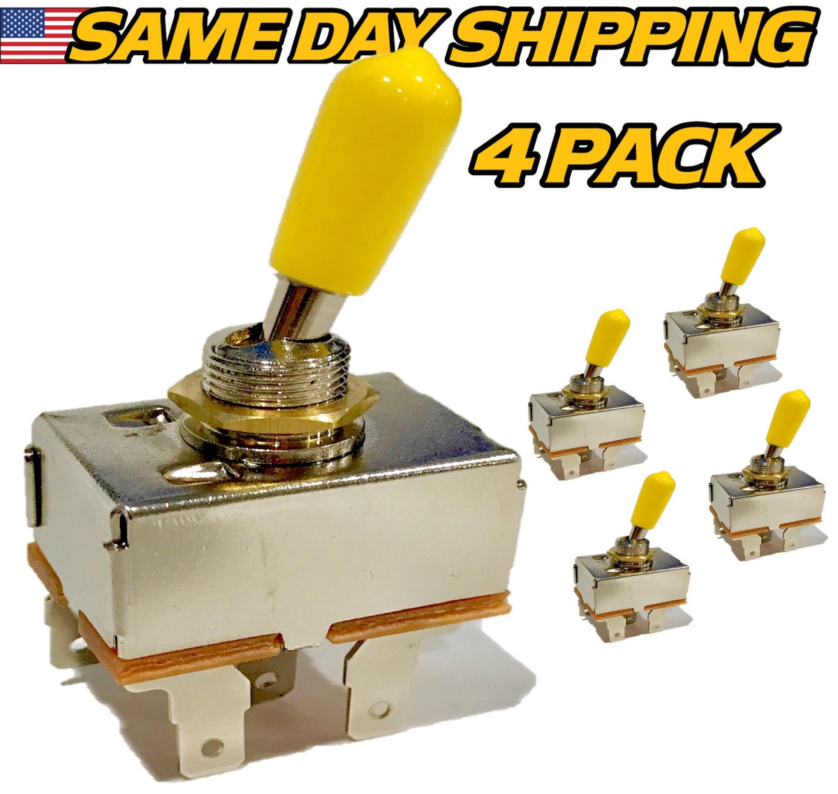 4 Pack) Clutch PTO Switch fits AYP Craftsman 109626X with Rubber