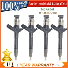 4X Common Rail Fuel Injector 1465A041 095000-5600 for Mitsubishi L200 4D56 Euro4