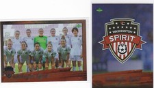 2021 Parkside NWSL Foil Parallel WASHINGTON SPIRT TEAM CARD & FOIL TEAM CREST..
