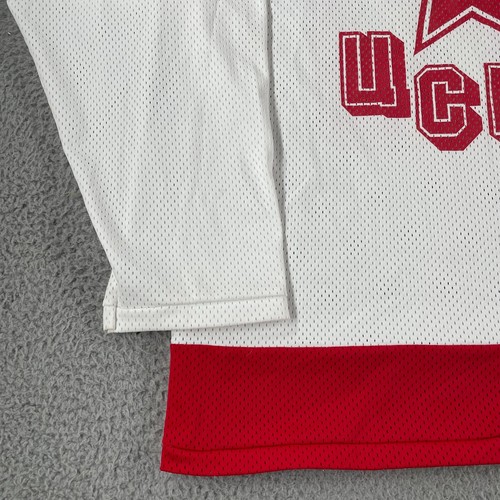 Vintage 90s CCM Russia CCCP Hockey Jersey 2XL Vladislav Tretiak #20 White USA - Bild 5 von 11