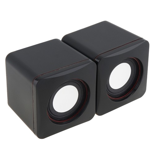 USB BLACK MULTIMEDIA STEREO SPEAKERS SYSTEM FOR LAPTOP DESKTOP PC COMPUTER - Picture 7 of 12