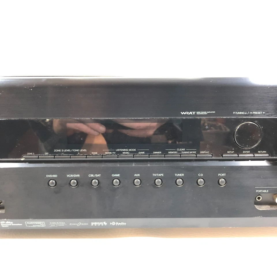 Onkyo TX SR607 7.2 Channel AV RECEIVER No Remote Turns On (Not Tested For Parts) - Image 4 of 4
