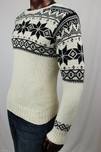 mens snowflake sweater