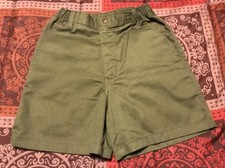 BSA BOY SCOUTS AMERICA VTG Uniform SHORTS ~ Youth Sz 12 Waist 26 MADE IN USA ~ Q