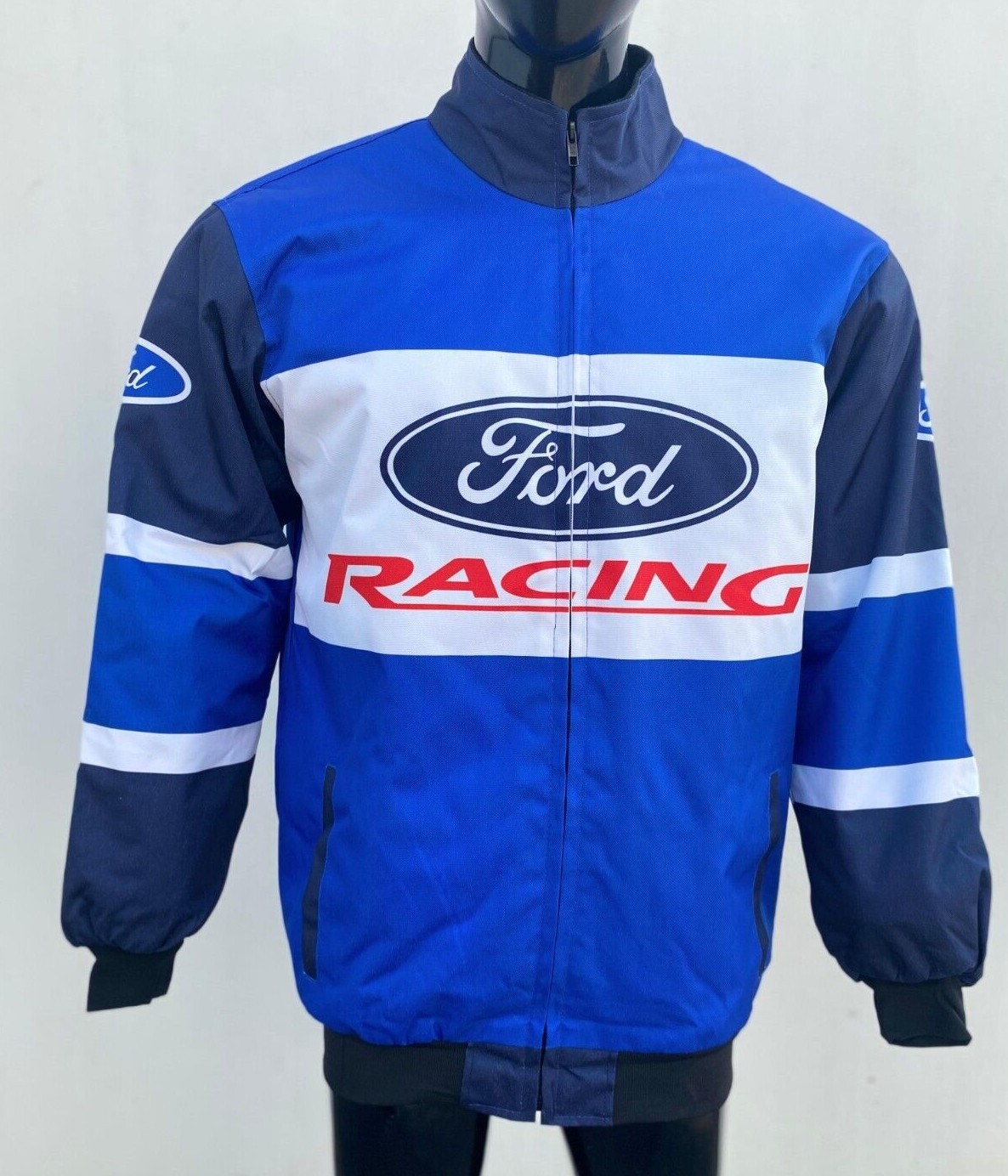 Adult F1 Vintage Racing Jacket Ford Racing Jacket Formula-1 Car Racing ...