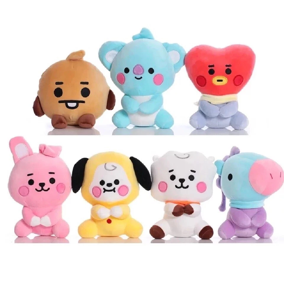 BT21 Shooky Plush Doll 20 Cms 8 Inch / BT21 Shooky De Peluche