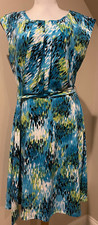 TAHARI Womens Multicolored Career Dress  - Sz 8