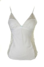 Betsey Johnson New White Lace Inset Slip L 65
