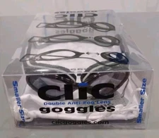 Clic Sport Biking Run Neodymium Magnet Goggles SIZE SMALL Double Anti Fog Lens