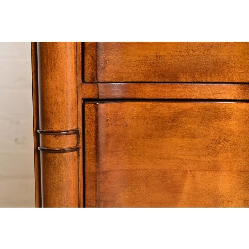 Drexel Heritage French Empire Carved Fruitwood Lingerie Chest or Semainier