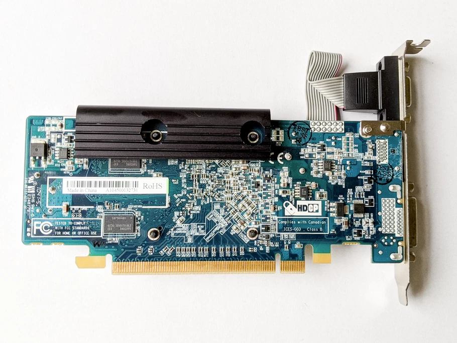 Sapphire HD 5450 512MB DDR2 PCIE HDMI/DVI/VGA - Passive Heatsink - Image 2 of 3