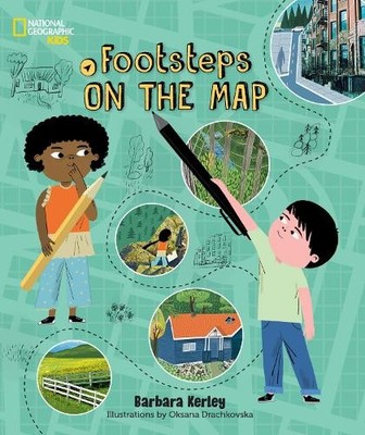 Barbara Kerley Footsteps on the Map (Gebundene Ausgabe)