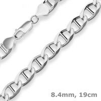 8,4Mm Armband Armschmuck Aus 925 Silber 19Cm