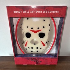 Jason Voorhees Mask Friday the 13th Wall Art With LED Accents