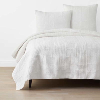 Texture Block Quilt - White, Twin/Twin XL...