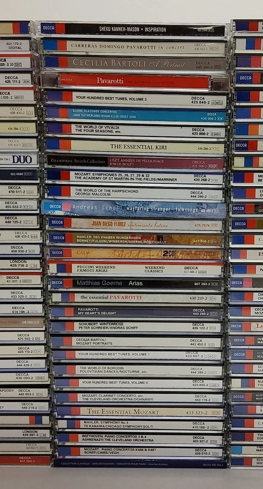 108 x DECCA CD Joblot - Mozart Verdi Dvorak Tchaikovsky Puccini Chopin Mahler 45 - Image 4 of 4