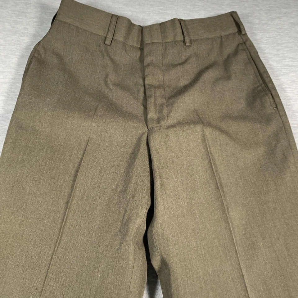 USMC Dress Pants Mens 32S Green Shade 2212 Wool Blend Service Uniform Military - Image 4 of 4