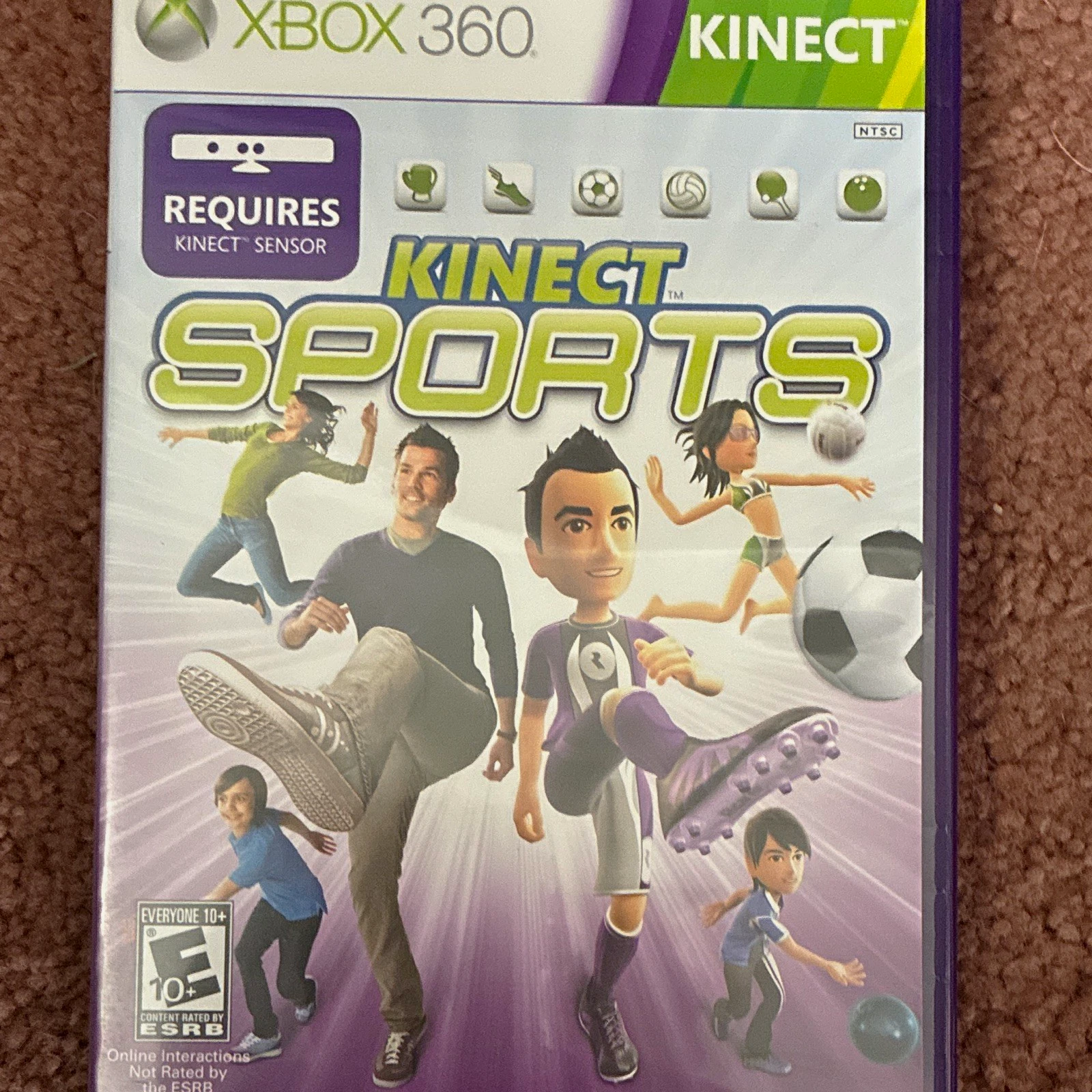 Kinect Sports – Xbox 360 Kinect – Complete w/ Manual & Insert – Untested