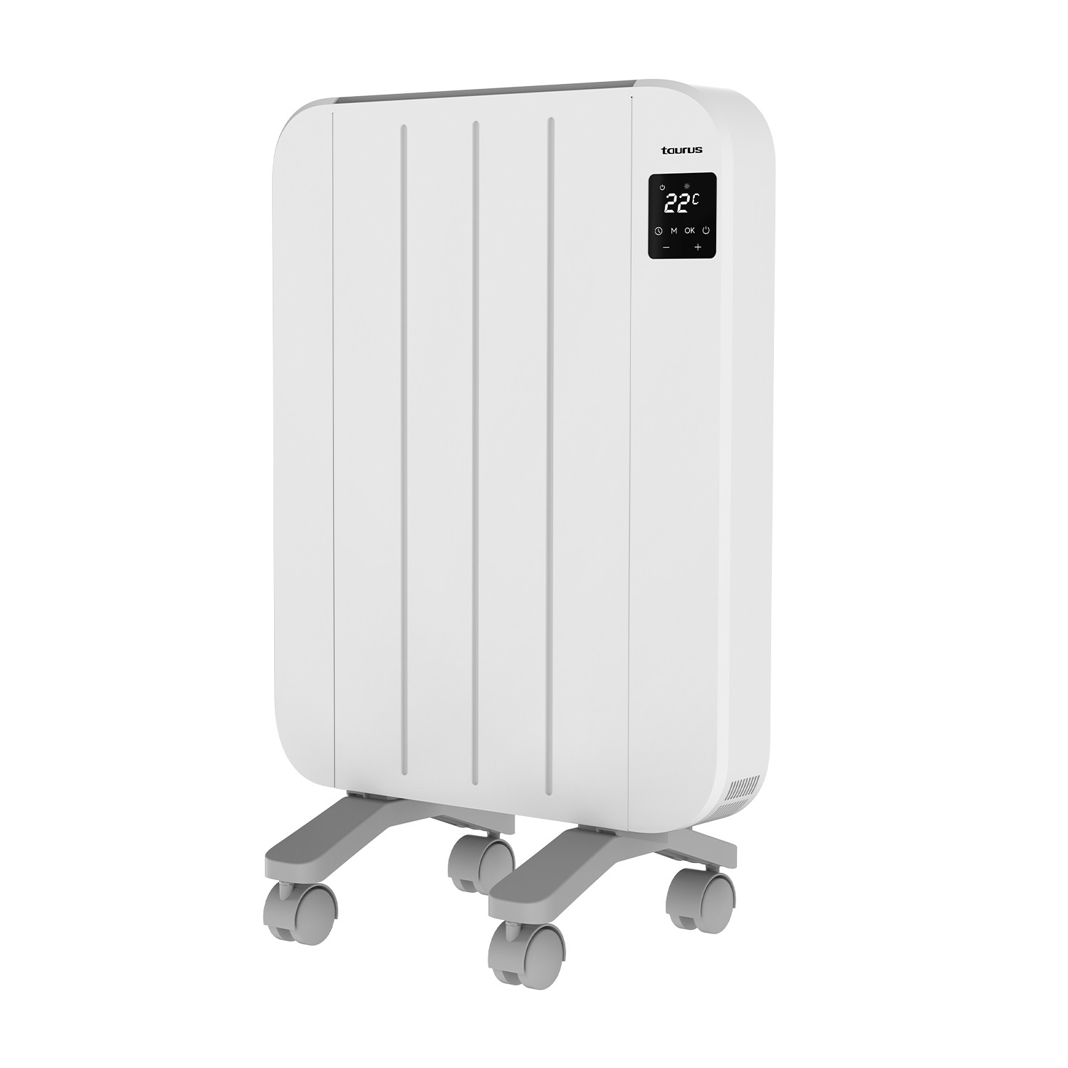 Chauffage électrique Taurus 1000w à inertie fluide NEPAL 1000 blanc éco