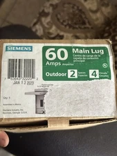 Siemens W0204ML1060U 60 Amp 2-Space 4-Circuit Outdoor Main Lug Load Center