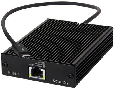 SONNET Solo 10G TB3 auf 10GBASE-T Ethernet Adapter  SOLO10G-TB3