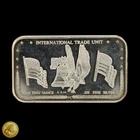 Vintage International Trade Unit 1oz .999 Fine Silver Divisible Bar -E817
