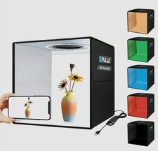 Puluz Foldable LED Ring Light Studio 25cm 12 Color Backdrops High CRI Color Temp