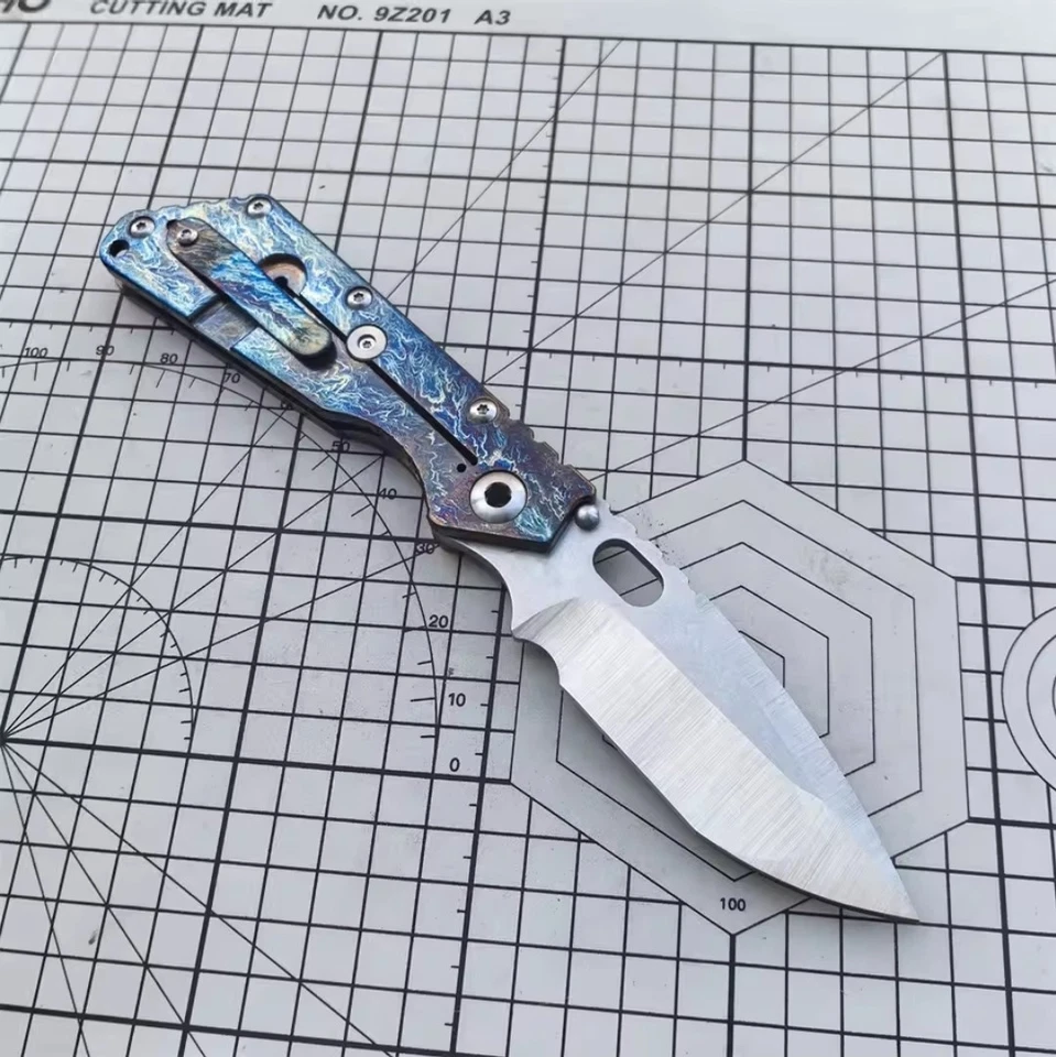 Blue Flame Titanium Folding Knife Multiple Uses High Quality - Image 4 of 4