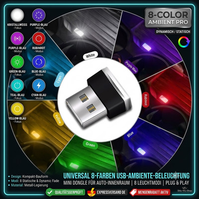 Mini LED USB Stick Auto Nachtlicht PC Laptop Licht Leuchte Beleuchtung NEU