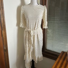 Mango | Openwork dress with matching belt Size 4