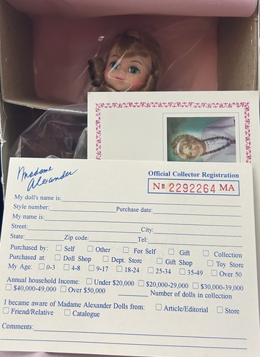 Quality 1996 Madame Alexander Vintage 8” Doll, Shoemaker Elf Boy 14637, NIOB - Picture 9 of 13